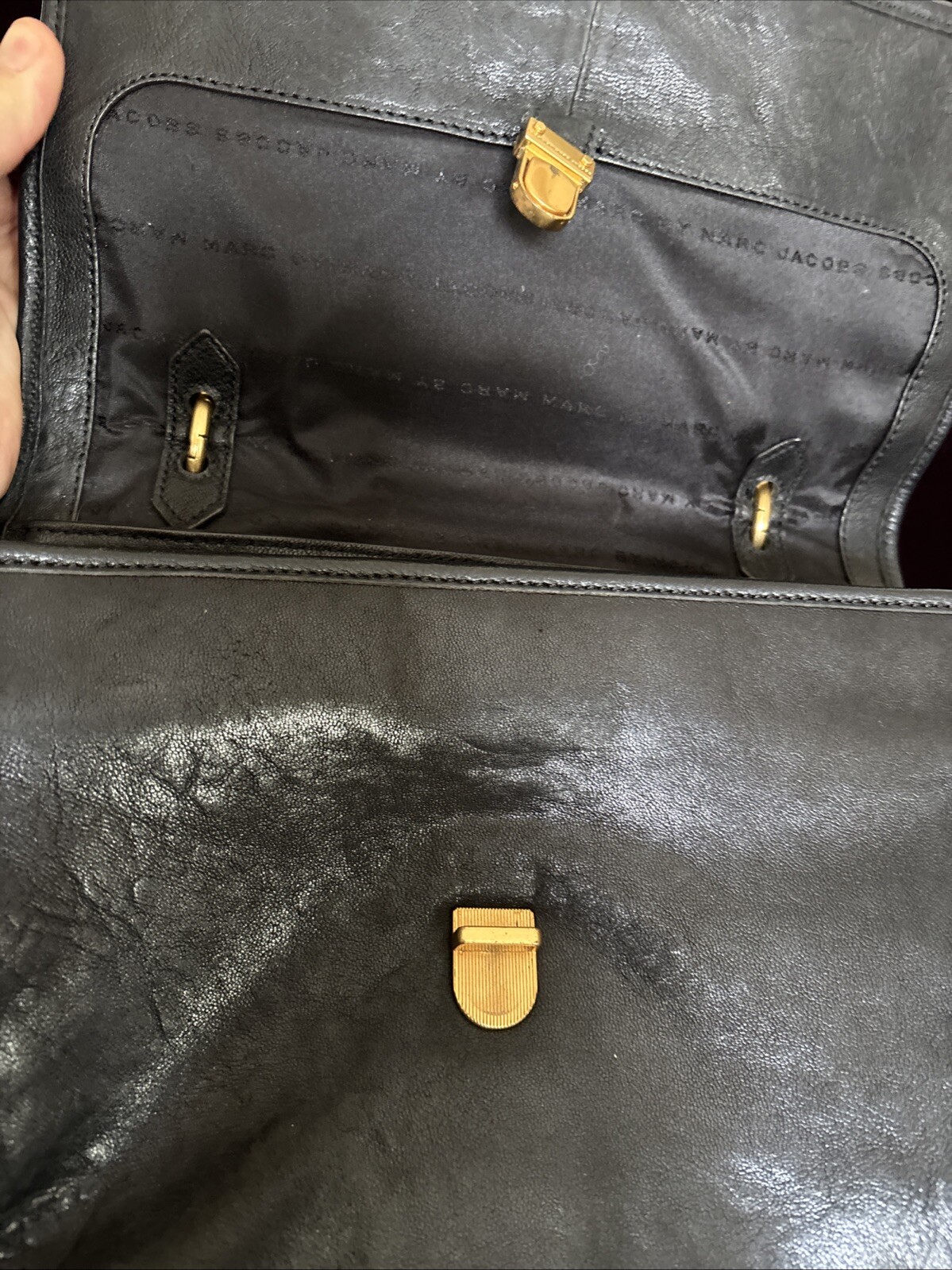 Marc By Marc Jacobs Satchel Flipping Out Top Handle Two Color TwoTypeLeather Bag