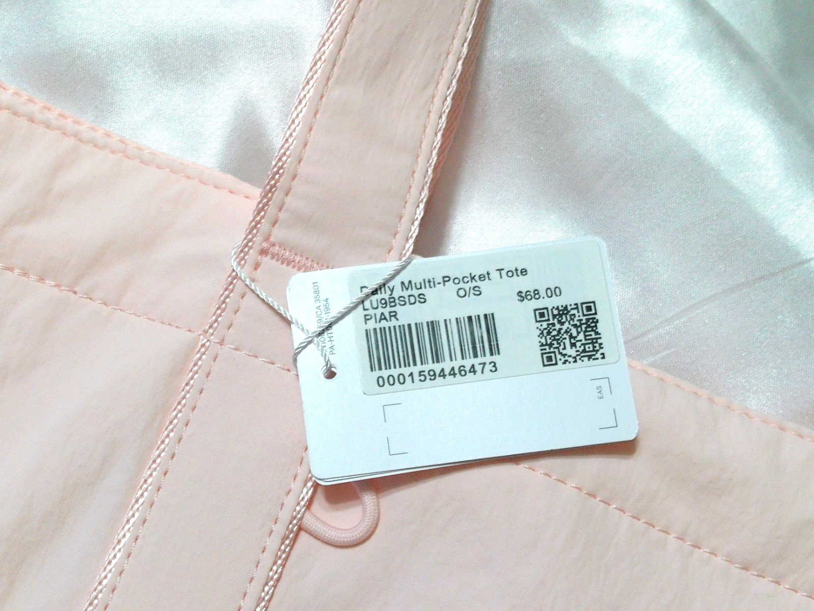 New Lululemon Daily Multi-Pocket Tote Bag 20L – Pink Pearl