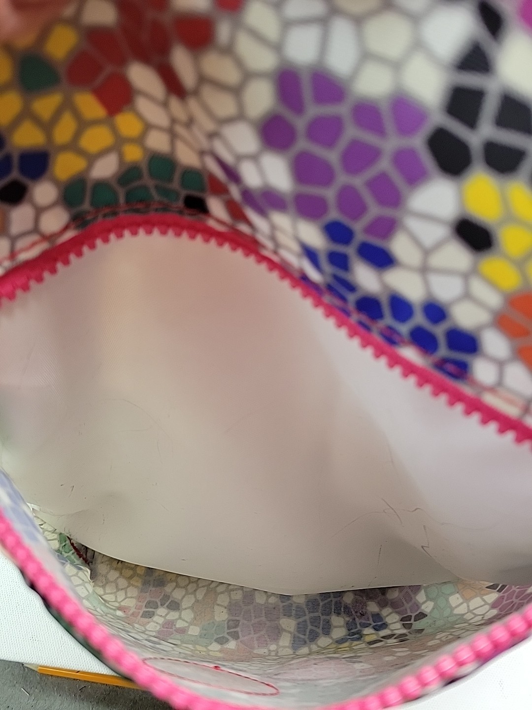 Kipling Seoul Large Laptop Backpack In Colorful Mosaic Print Muli Pockets Padded