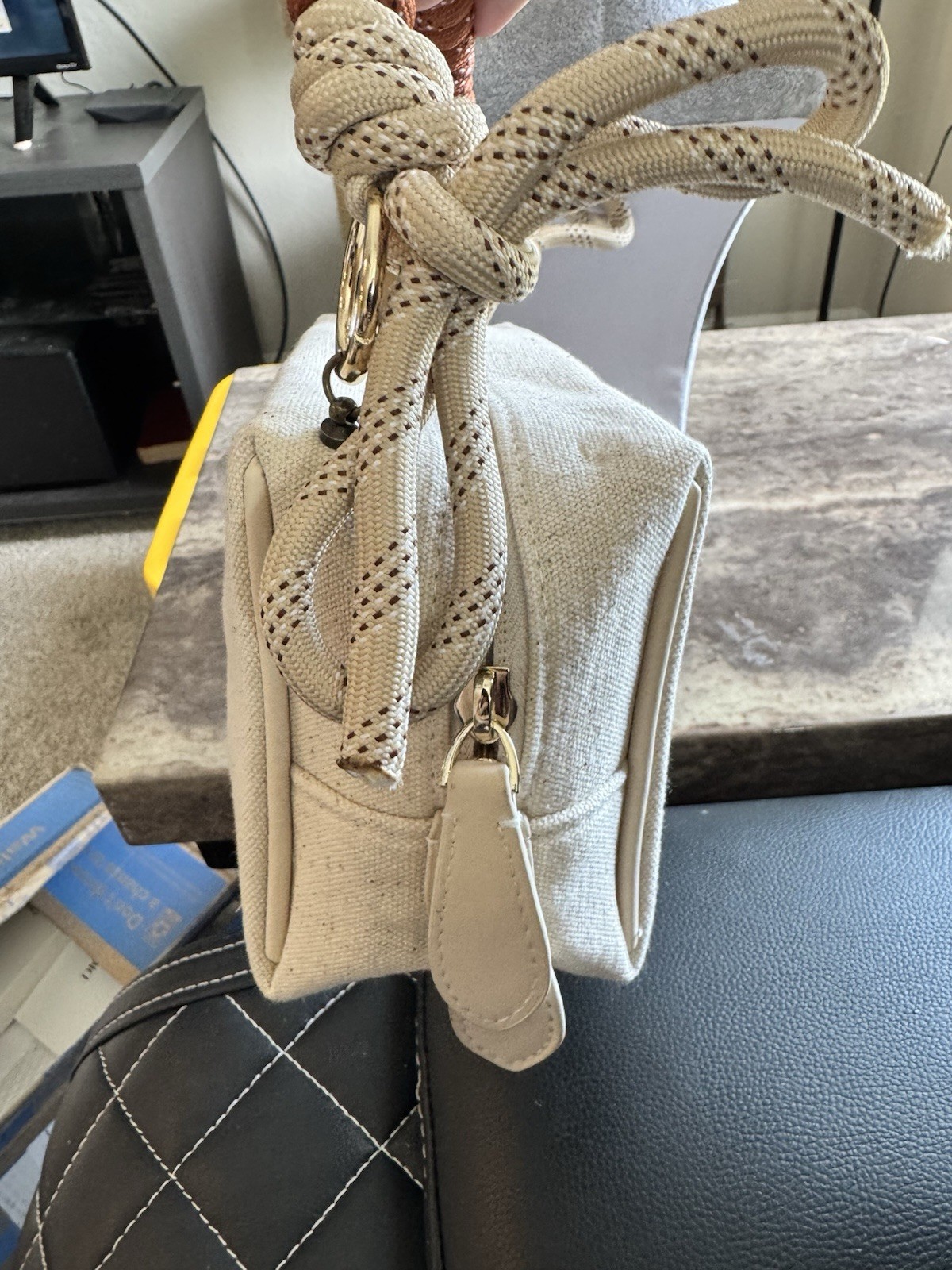NEW Burberry Beauty Handbag – Unique Straps Neutral Colors – RARE!