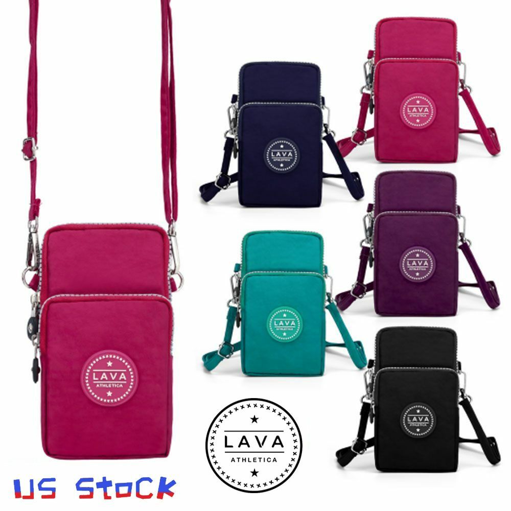 US Cross-body Womens Mini Cell Phone Case Shoulder Bag Pouch Handbag Wallet LAVA