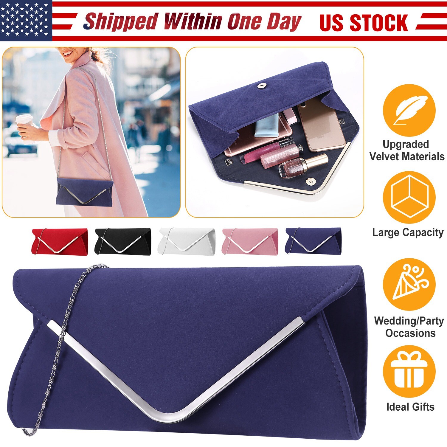Fashion Women Handbag Shoulder Bag Party Wedding Bag Tote Purse Big Capacity
