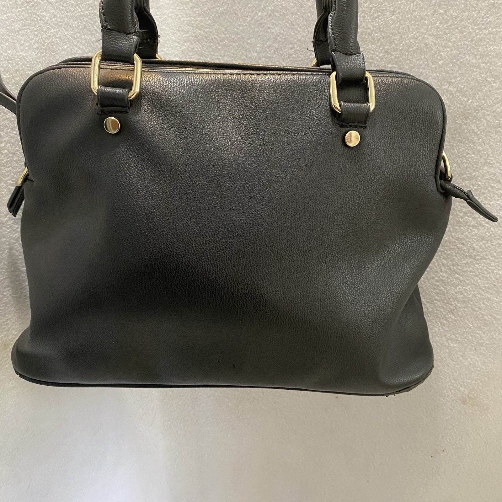 Black Faux Leather Purse Mathew And Julian Good Old Friends Liner Black Stripe