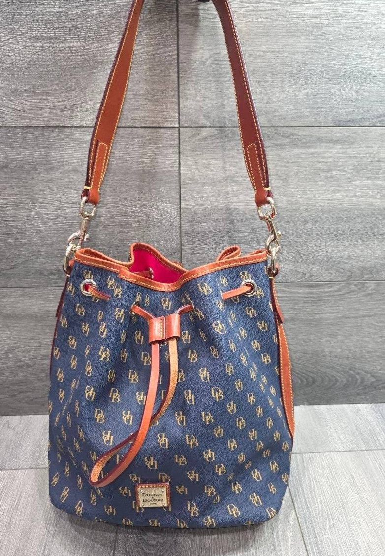 Dooney & Bourke Blakely Collection Tasha Logo Drawstring bucket Bag B000774