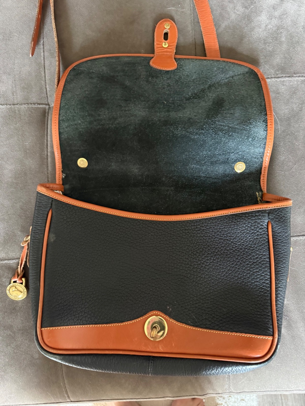 Dooney and Bourne Vintage All Weather Leather Carrier Bag