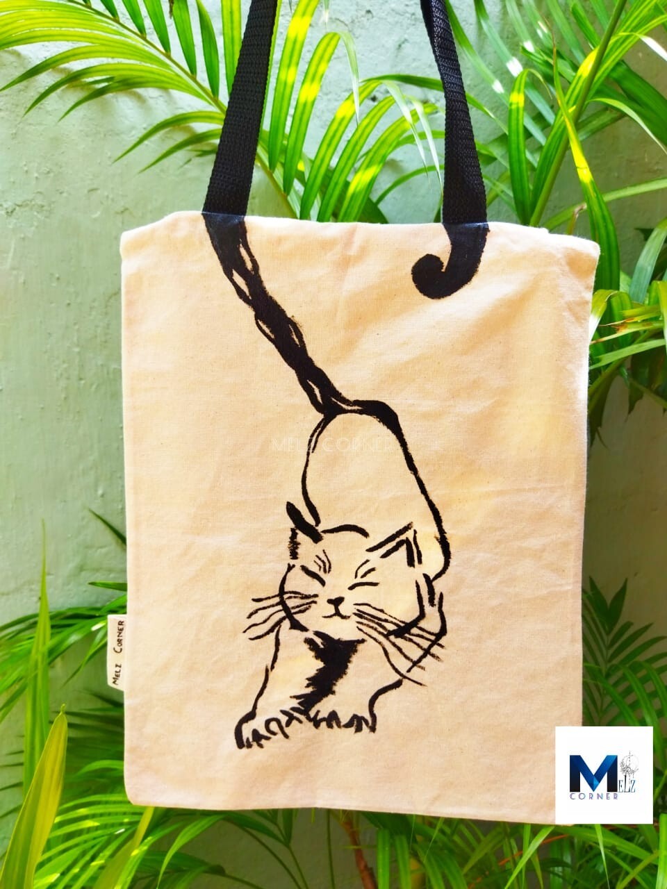 100% cotton canvas Personalized Name Tote Bag Hand/Shoulder Reusable Shopping