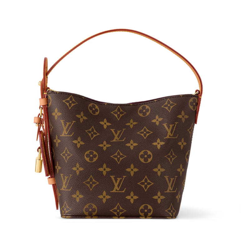 NEW Louis Vuitton Monogram All In BB Leather Shoulder Bag Brown M12925 Auth LV