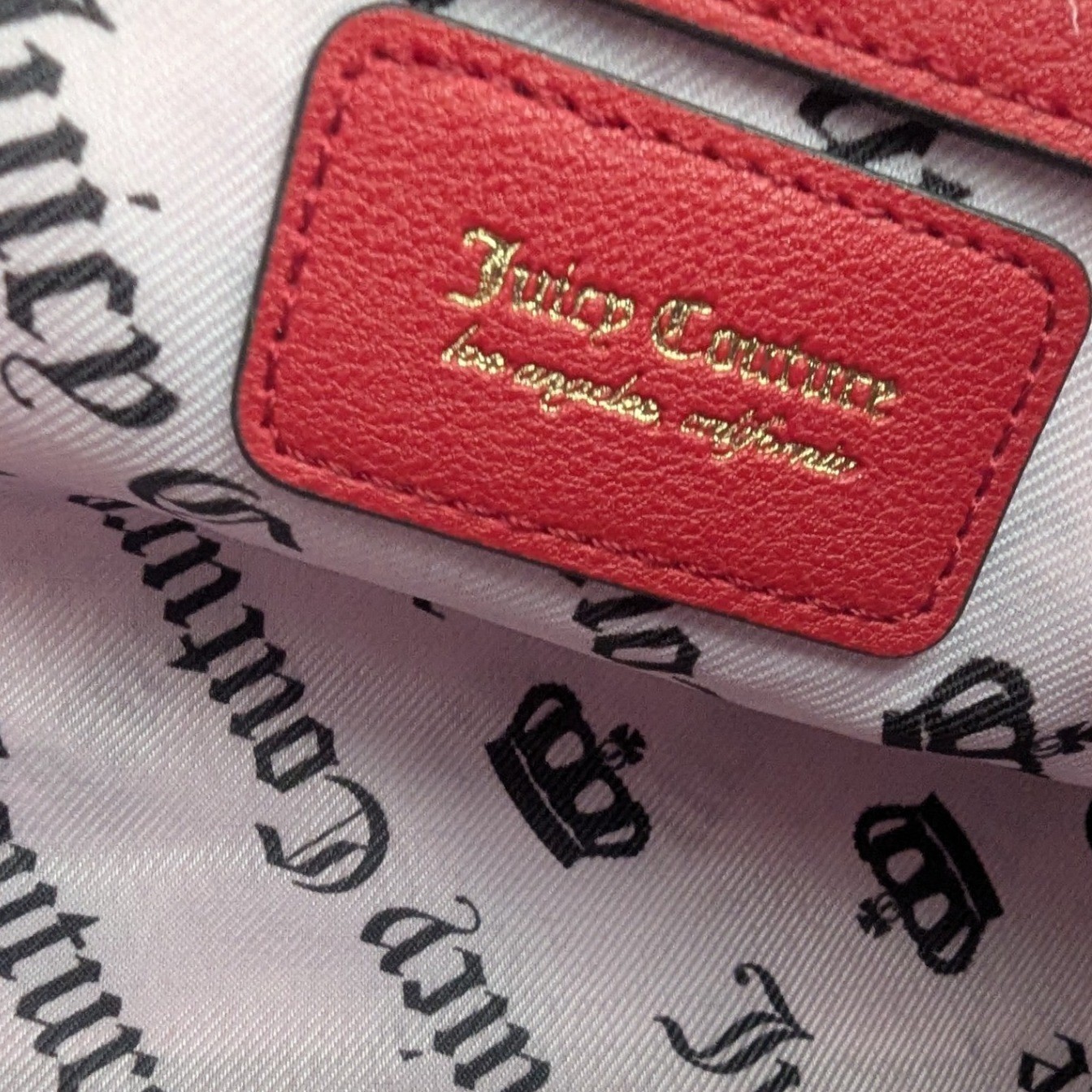 Juicy Couture Paradise Tote Red Cherry Fruit Print Woven Straw Shoulder Bag New