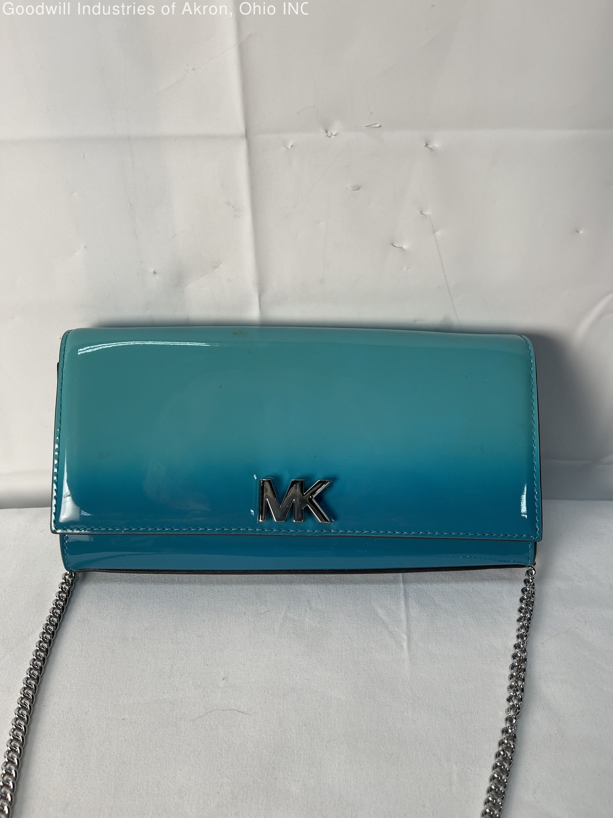 Gently Loved Certified Authentic Turquoise/Blue Michael Kors Cross Body Handbag