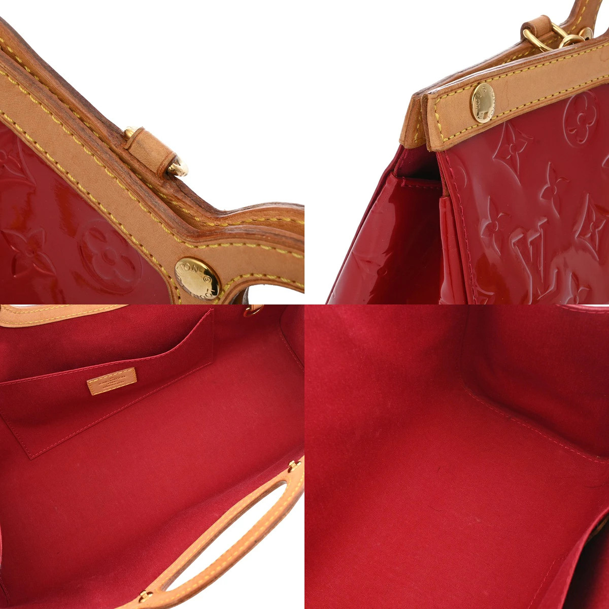Louis Vuitton Vernis Roxbury Drive Pomme D’Amour M91987 Ladies Handbag