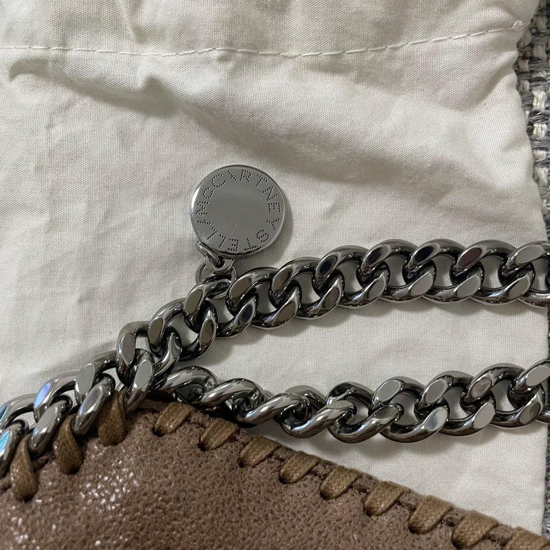 Stella McCartney Falabella Mini Tote Bag Shoulder Bag Brown Eco Leather Auth