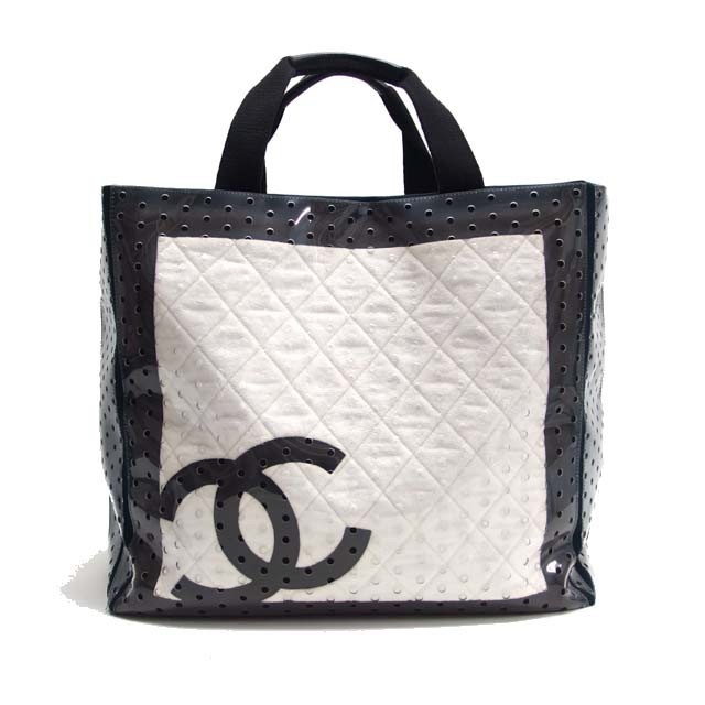 Chanel 09C Terry Cloth Perforated Tote Bag A46096　1CH00522