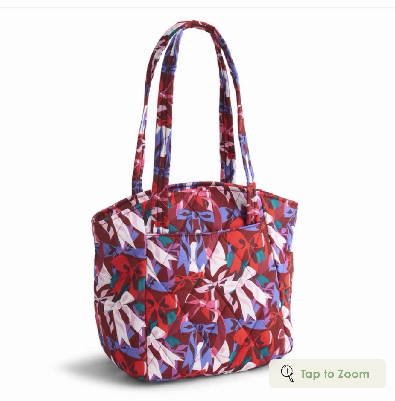 Vera Bradley Glenna Satchel Bow Show Zip Closure 10.75”W X 12.25” H X 8” D New