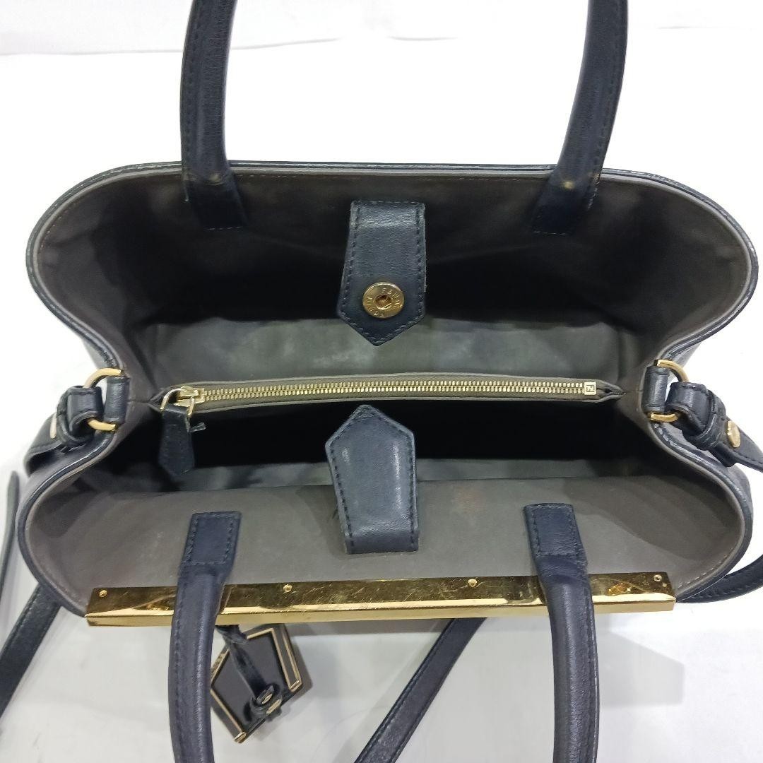 FENDI 2JOURS leather 2WAY Hand Shoulder Bag color Black fashion goods women