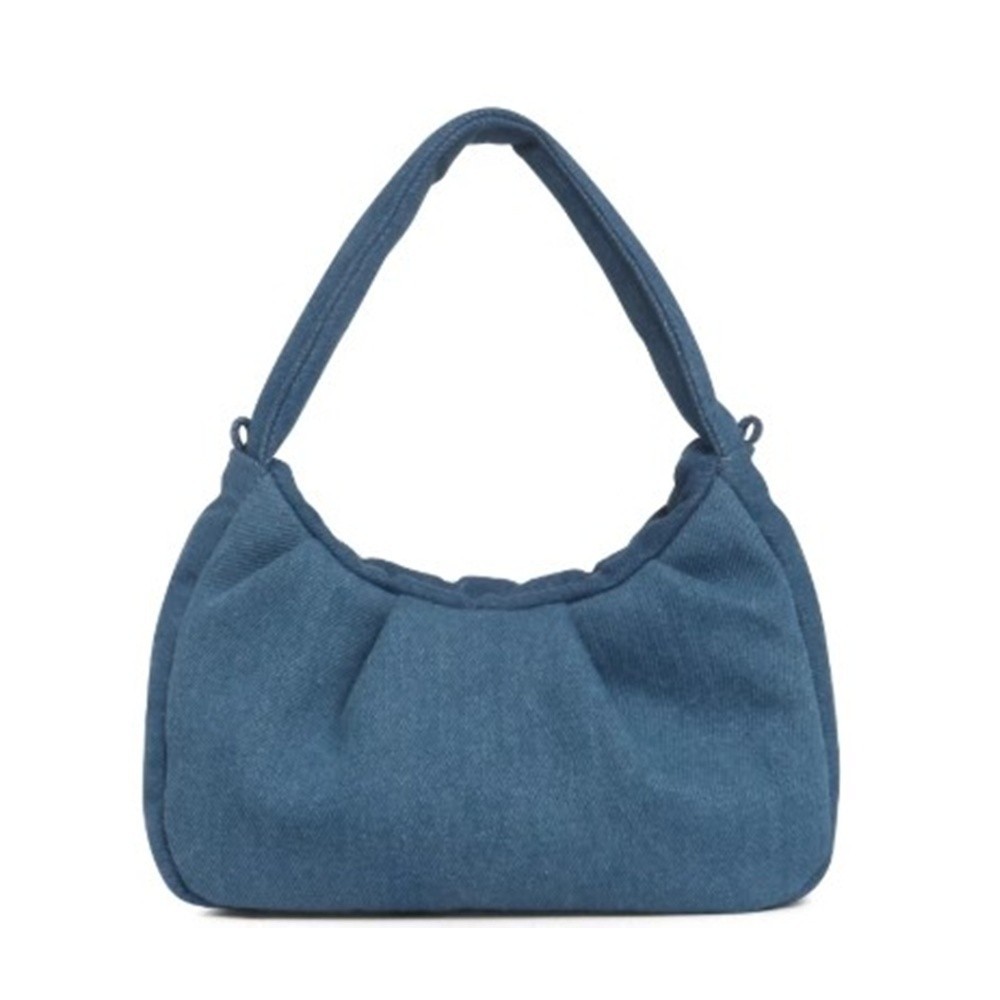 Keds Puffy Bag Shoulder Bag Handbag # Cloudy Denim Nylon Adjustable Waterproof