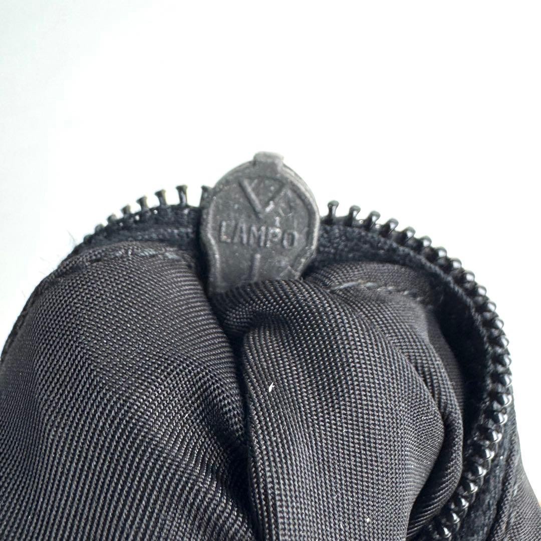 Prada Triangle One Shoulder Bag Nylon Black Used Authentic