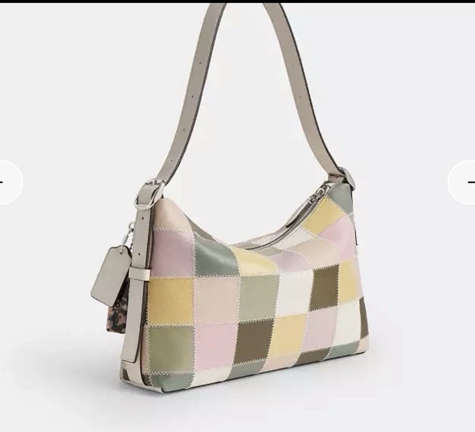 Coach Alter/Ego Slouchy Shoulder Bag Pink Olive Multi