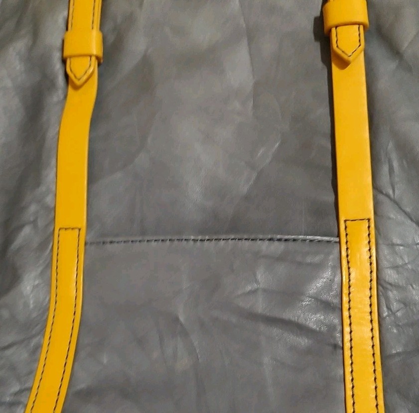 Pilcro And The Letterpress Large Gray Leather Tote From Anthropology