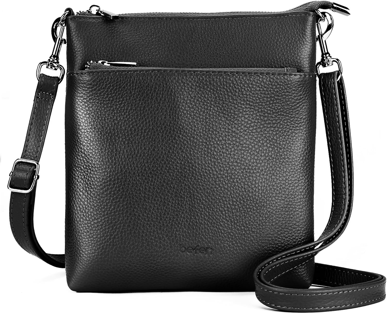 Genuine Leather Crossbody Purses for Women Travel Cross Body Bags Lightweight wi