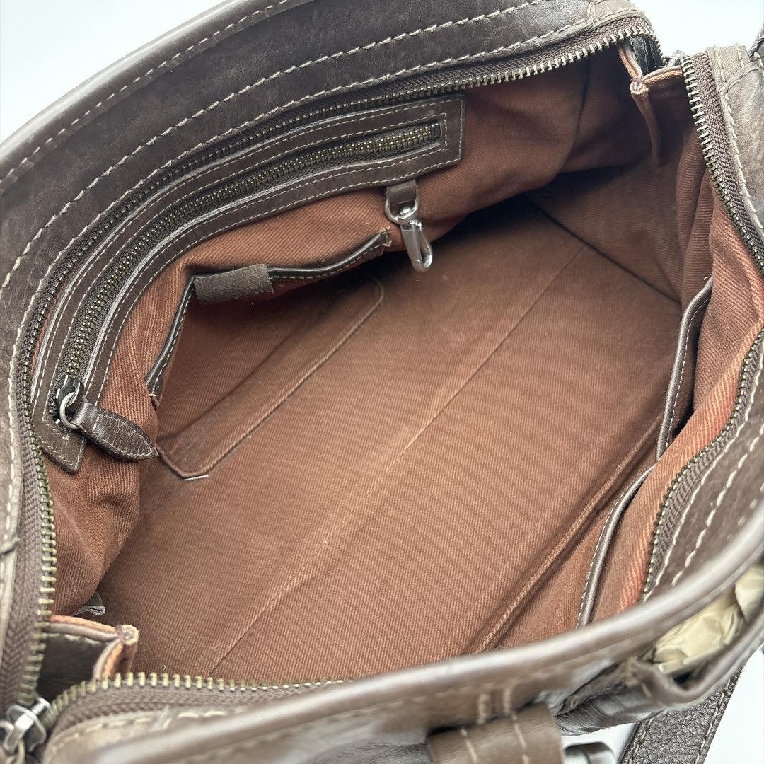 Ruehl No.925 Leather Shoulder Handbag Y2K Japan Used 081611
