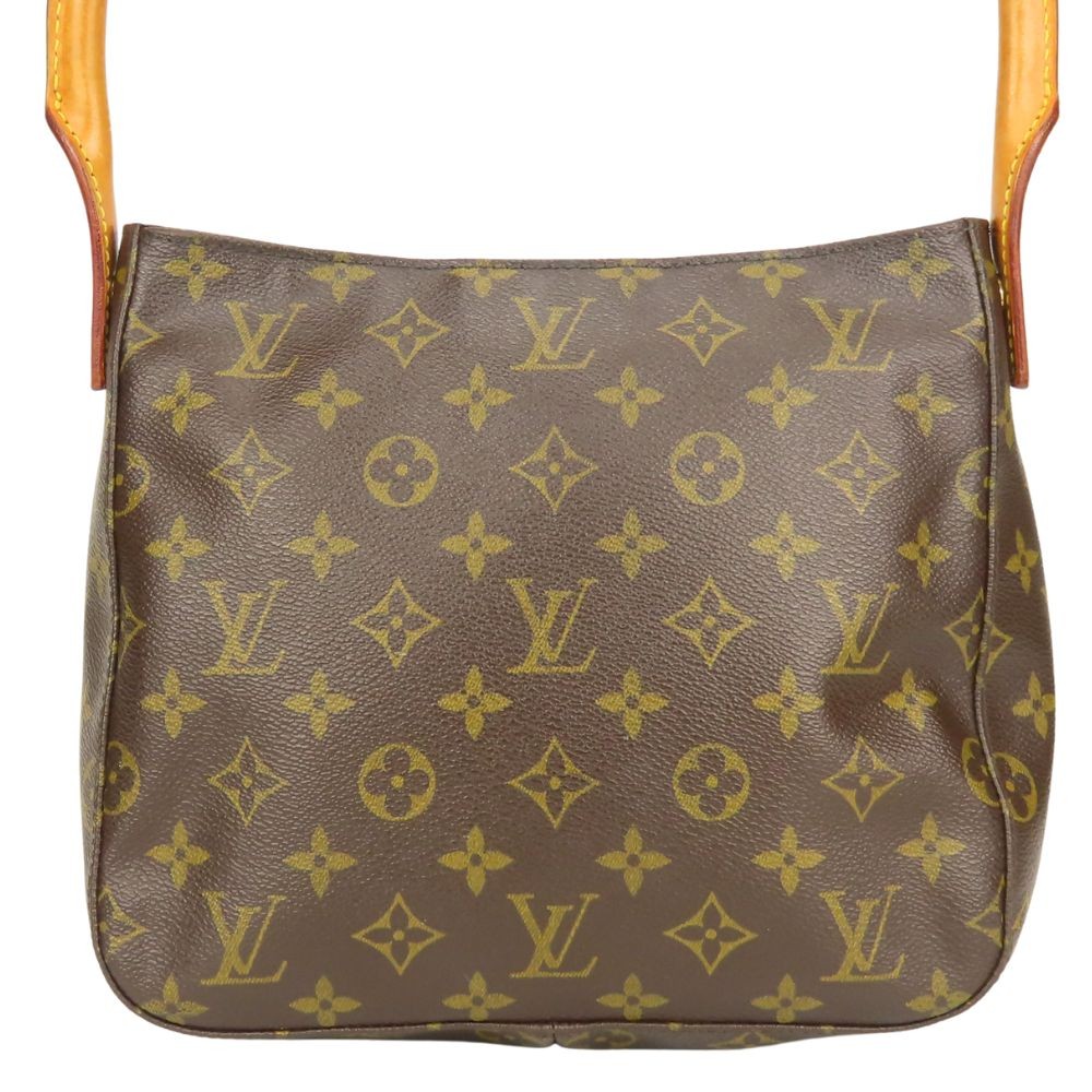 USED LOUIS VUITTON Shoulder Bag Looping MM M51146 Monogram/Nume leather Brow…