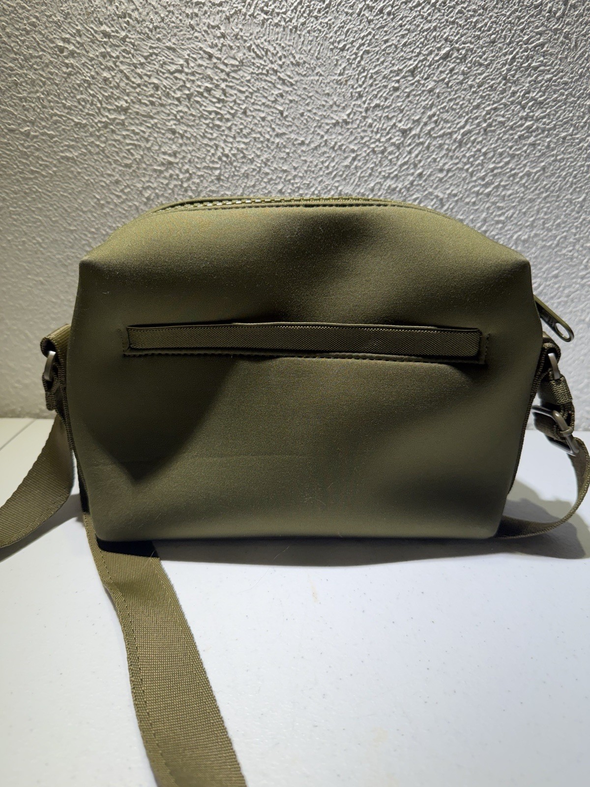 Dagne Dover Micah Neoprene Crossbody Moss Green Purse Handbag