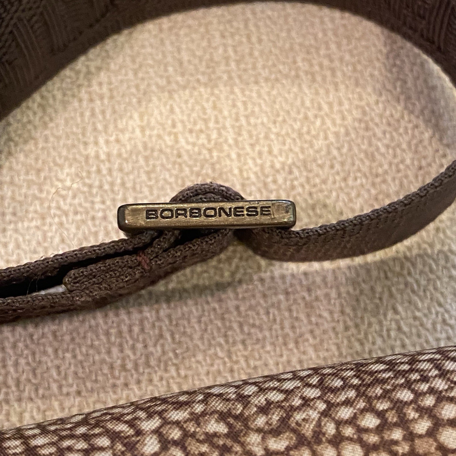 Borbonese Brown Nylon Crossbody Shoulder Bag