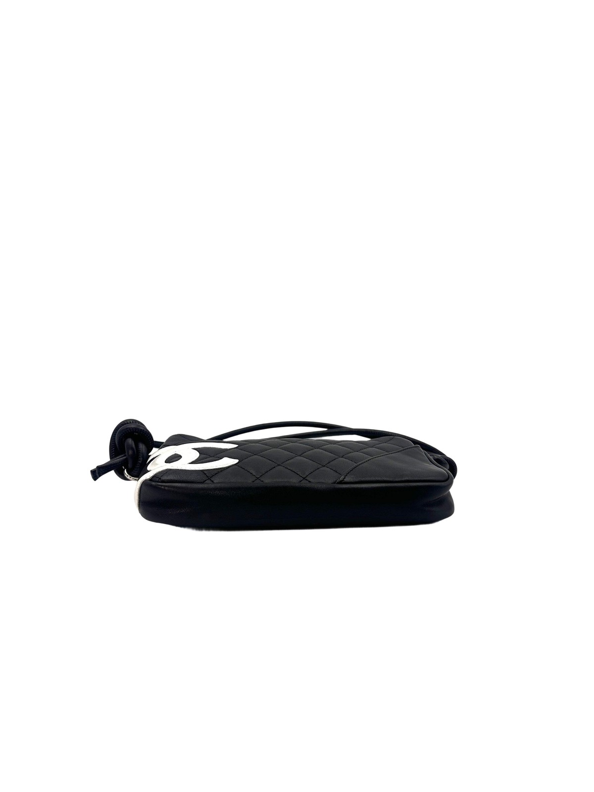 Chanel Cambon Ligne Black Quilted Crossbody Bag With White Logo(10***99)