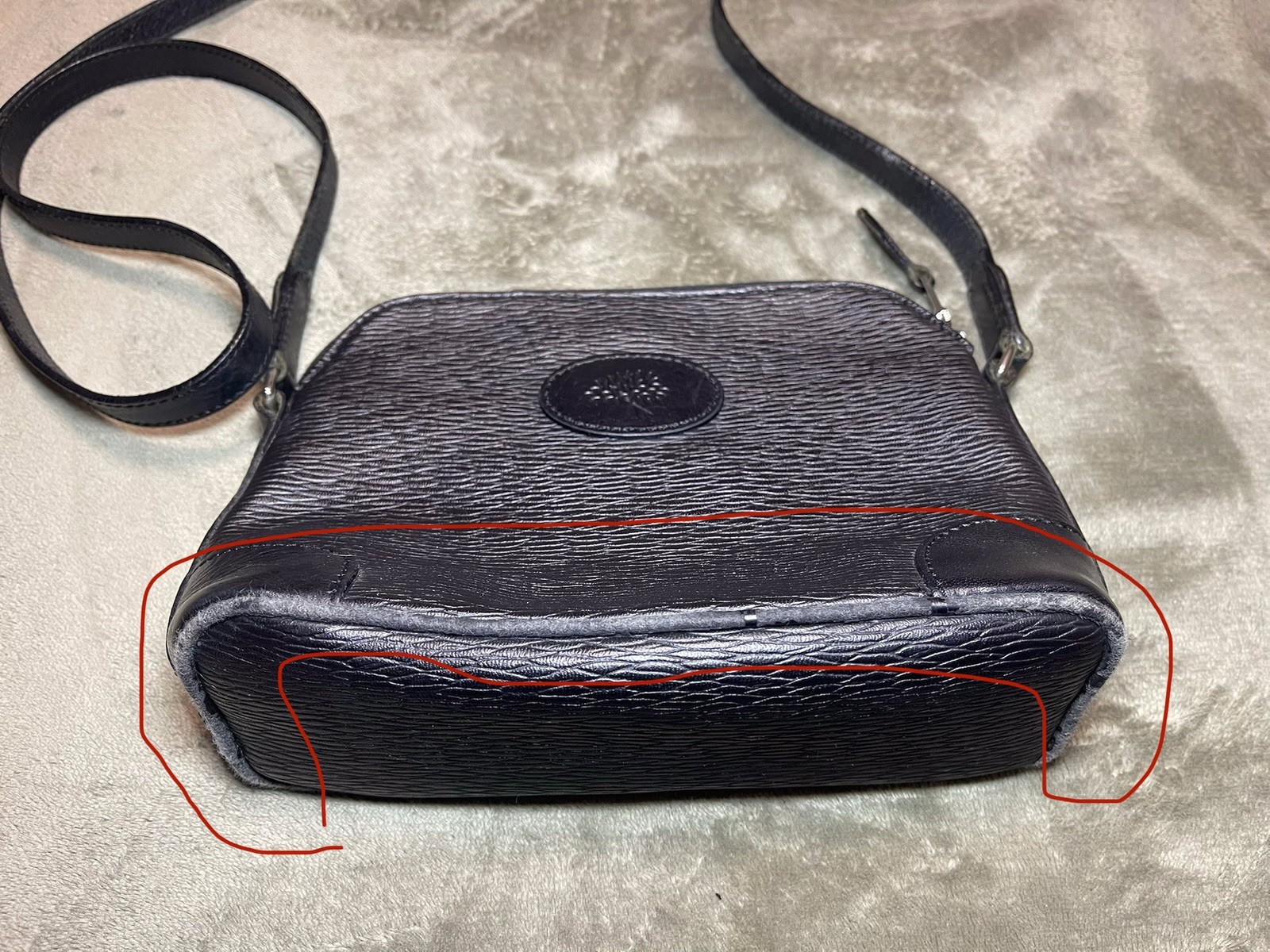 Mulberry Women Leather Vintage Small Crossbody Black Bag Size 20×15 cm or 8×6 in