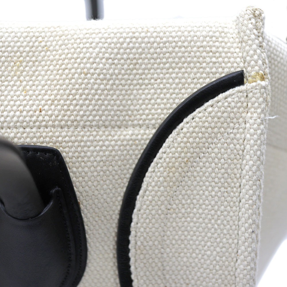 Celine Luggage Phantom 180502AQ.01WB Canvas Black Bag Women’s #KNB6688