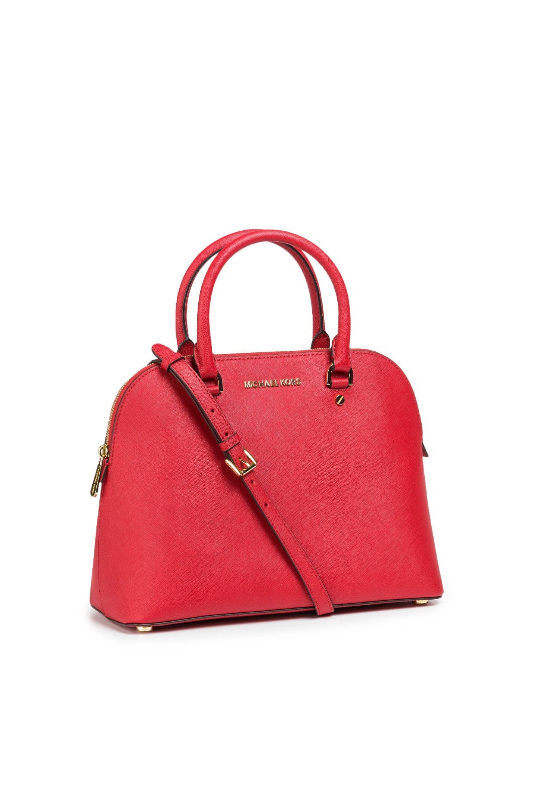 New MICHAEL Michael Kors Cindy Large Convertible Dome Satchel – Watermelon