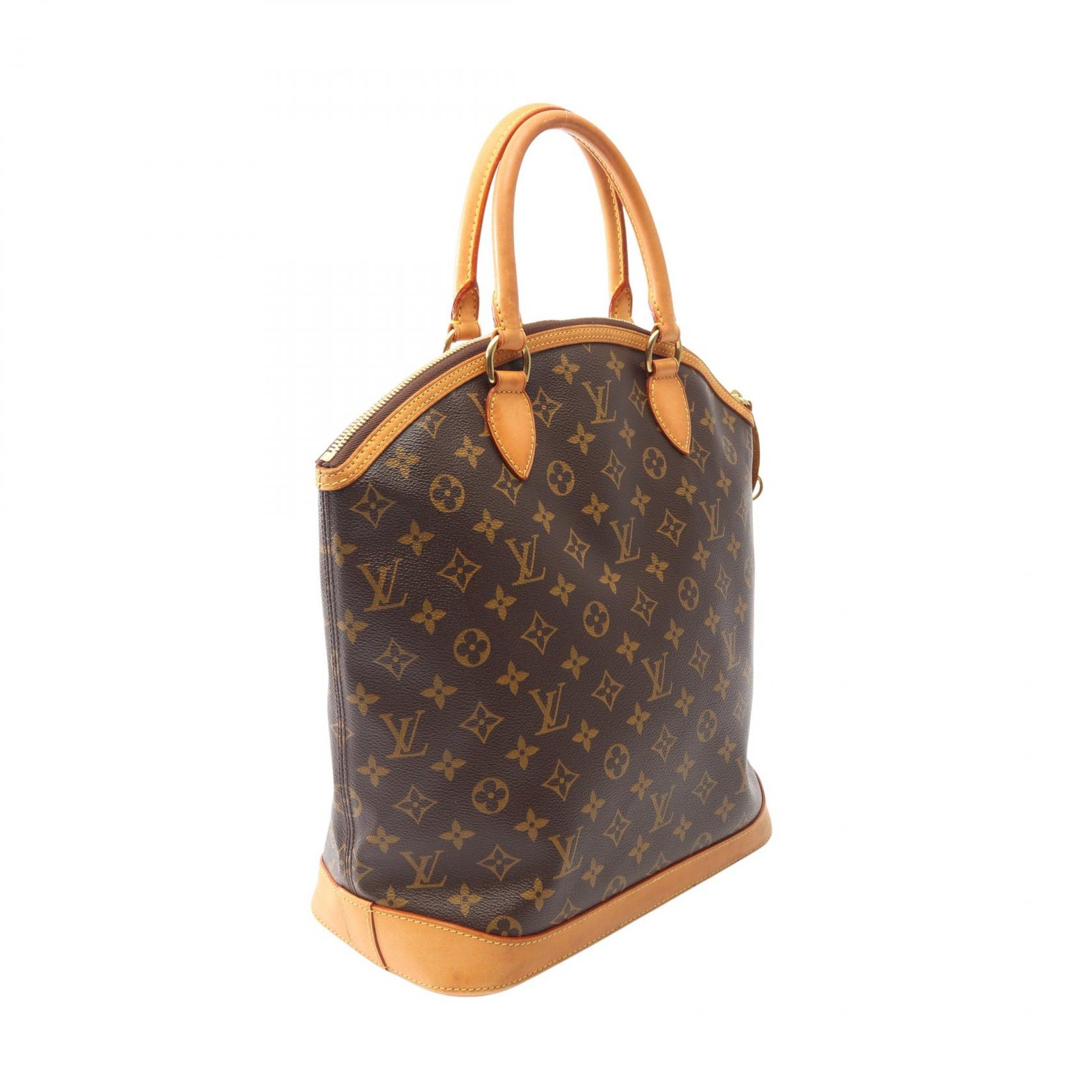 LOUIS VUITTON Lockit Vertical Handbag M40103 Monogram leather Brown Used Women