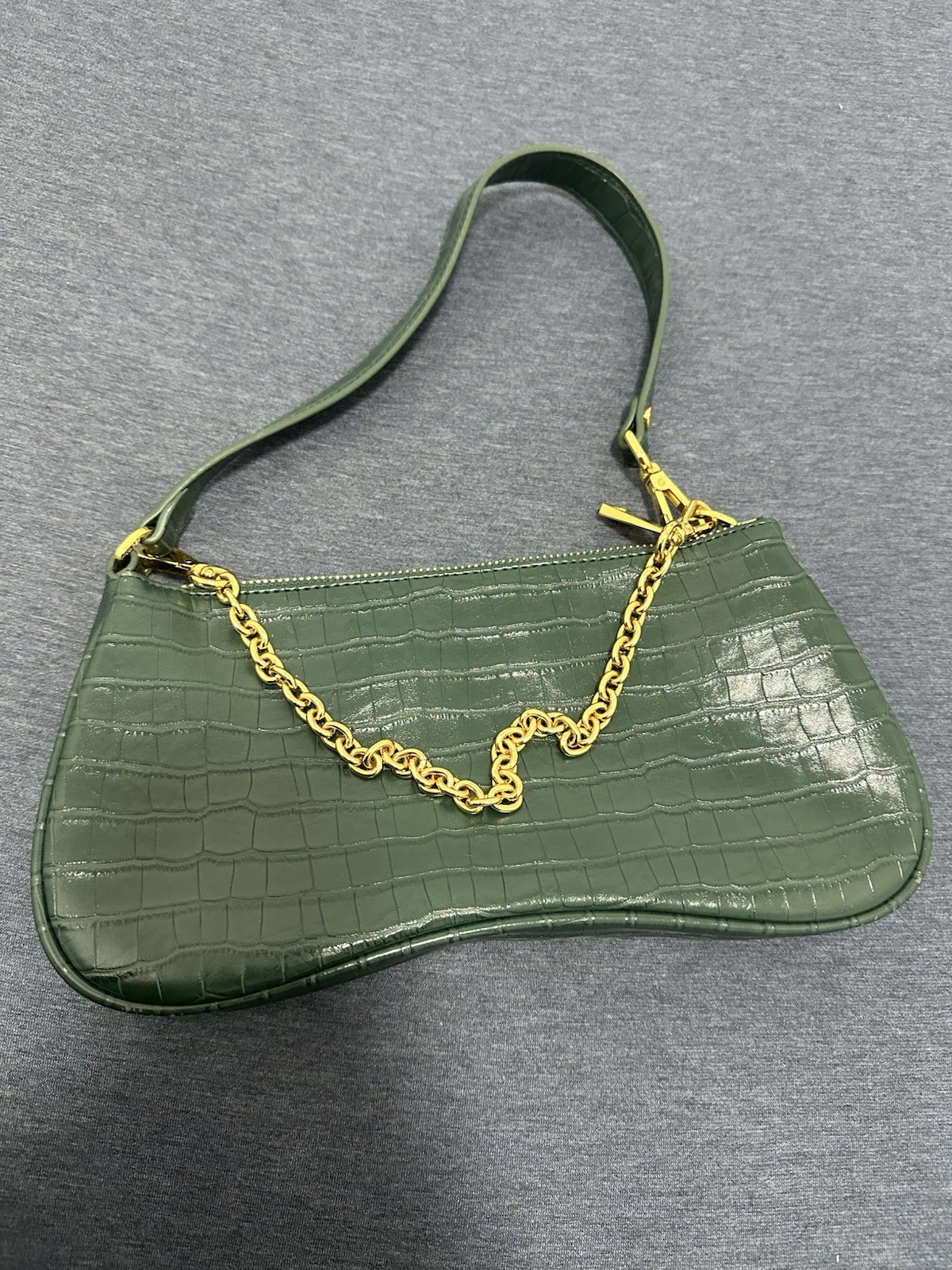 JW PEI Joy Shoulder Bag Grass Green Vegan Leather Adjustable Strap NWOT
