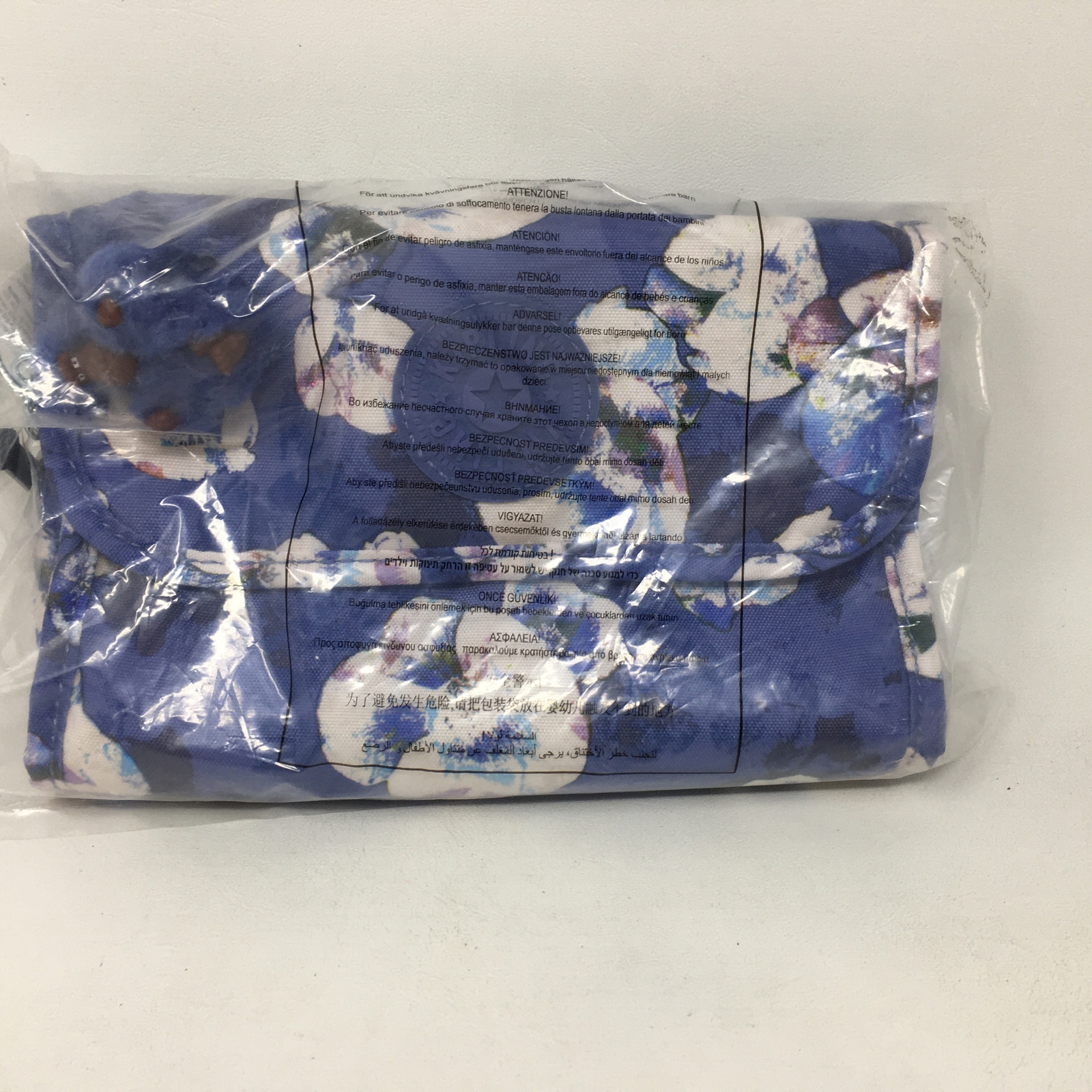 Kipling KI1479 4HN Daisee Winter Bloom Crossbody Bag, Size 8″x4.25″x4″ – Blue