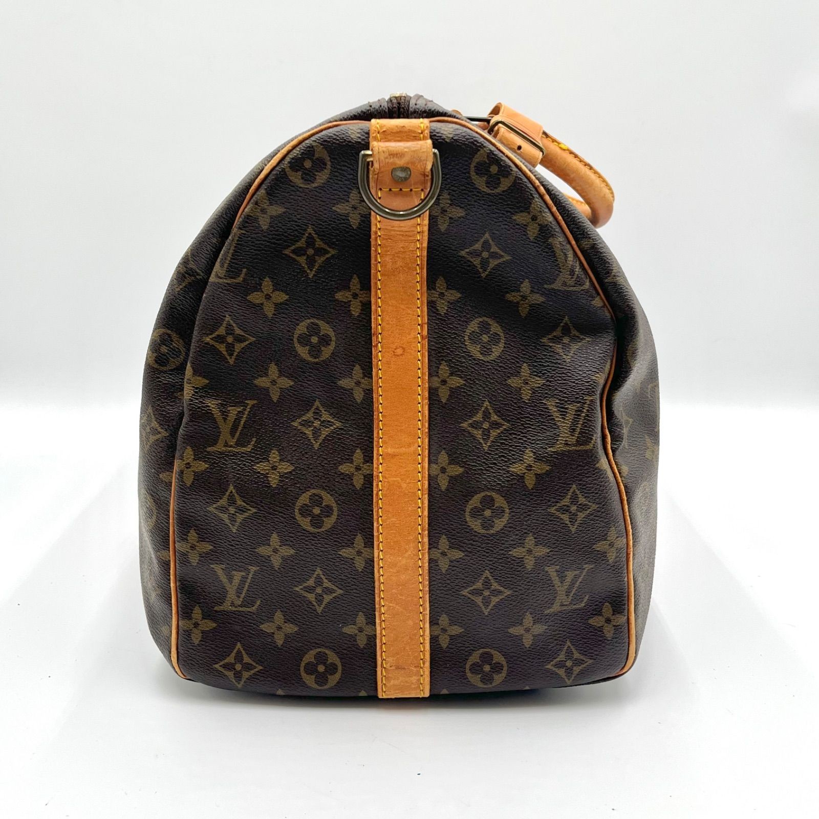 Auth LOUIS VUITTON MonogramKeepall Bandoulière 50 2Way Boston Bag M41416 2Y9386