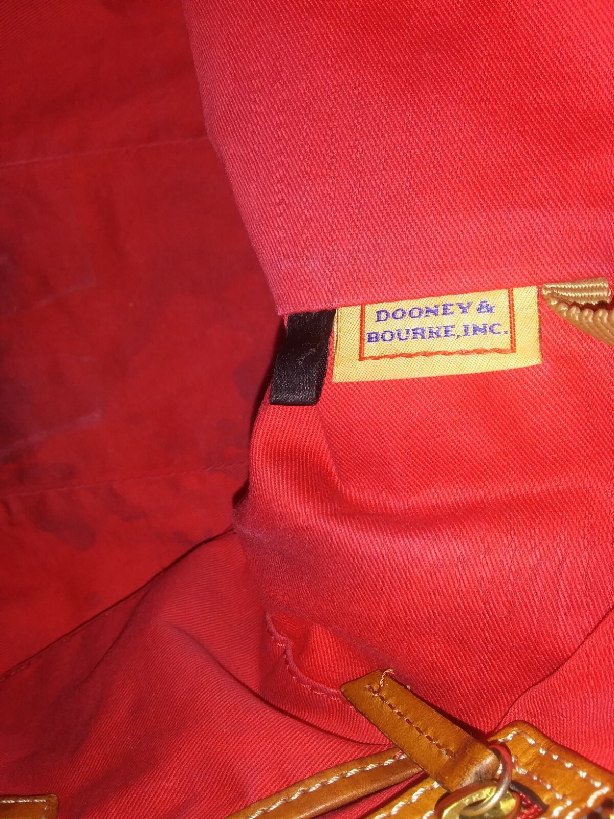 DOONEY BOURKE LEXINGTON LG SHOPPER TOTE SHOULDER BAG ORANGE TANGERINE