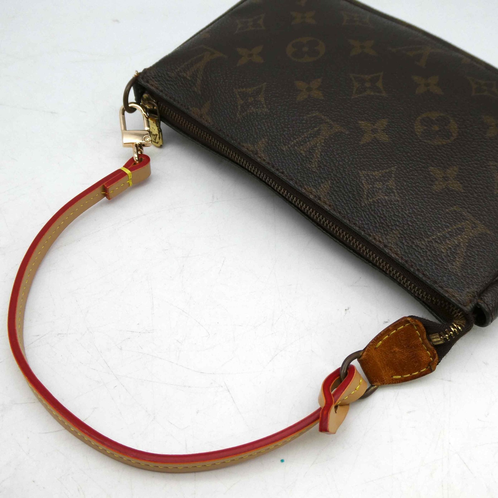 Louis Vuitton Pochette Accessoires Hand Bag PVC Leather M51980 Monogram 1047