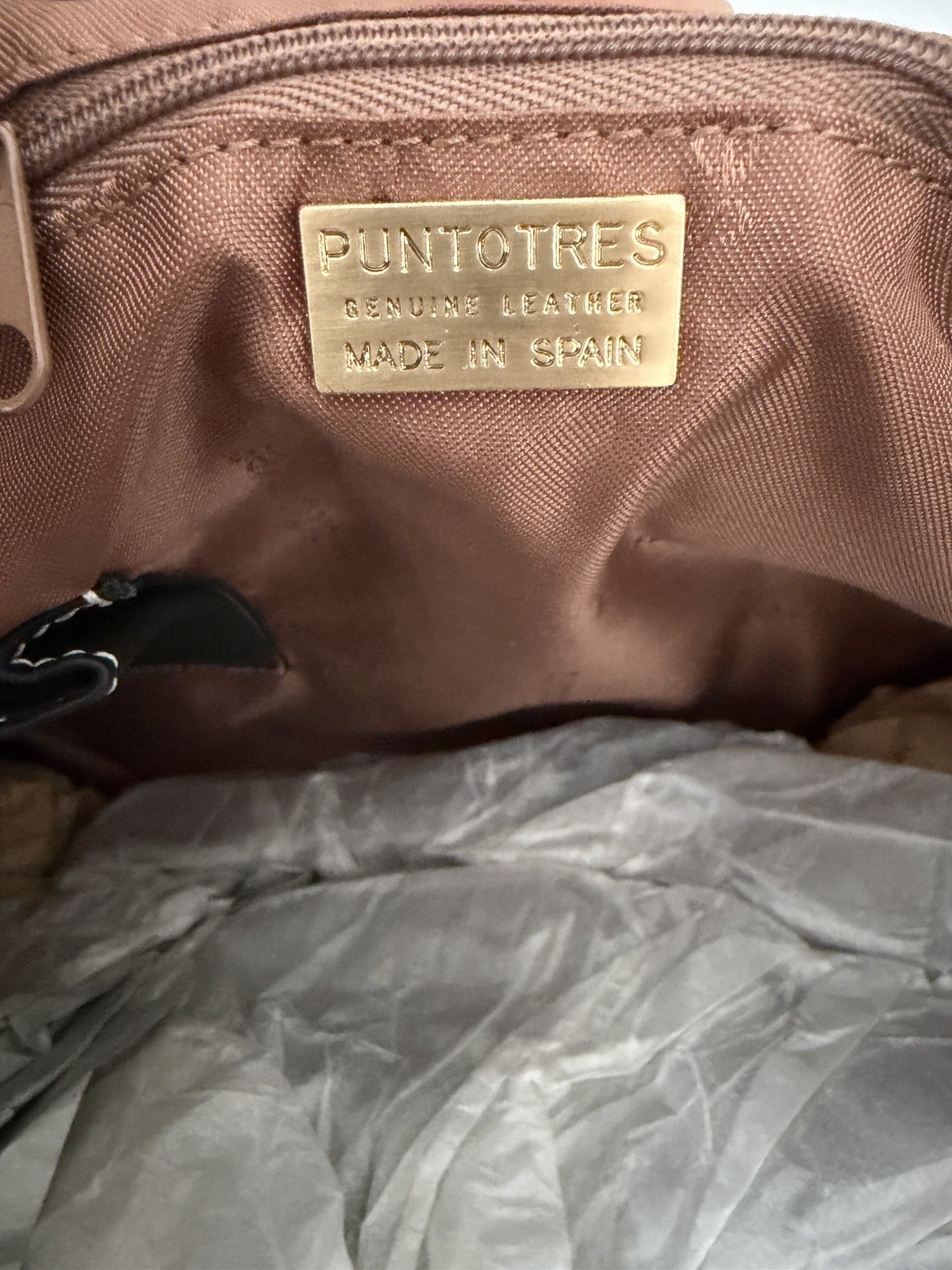 Puntotres Barcelona Genuine Leather Leopard Print Handbag Made in Spain