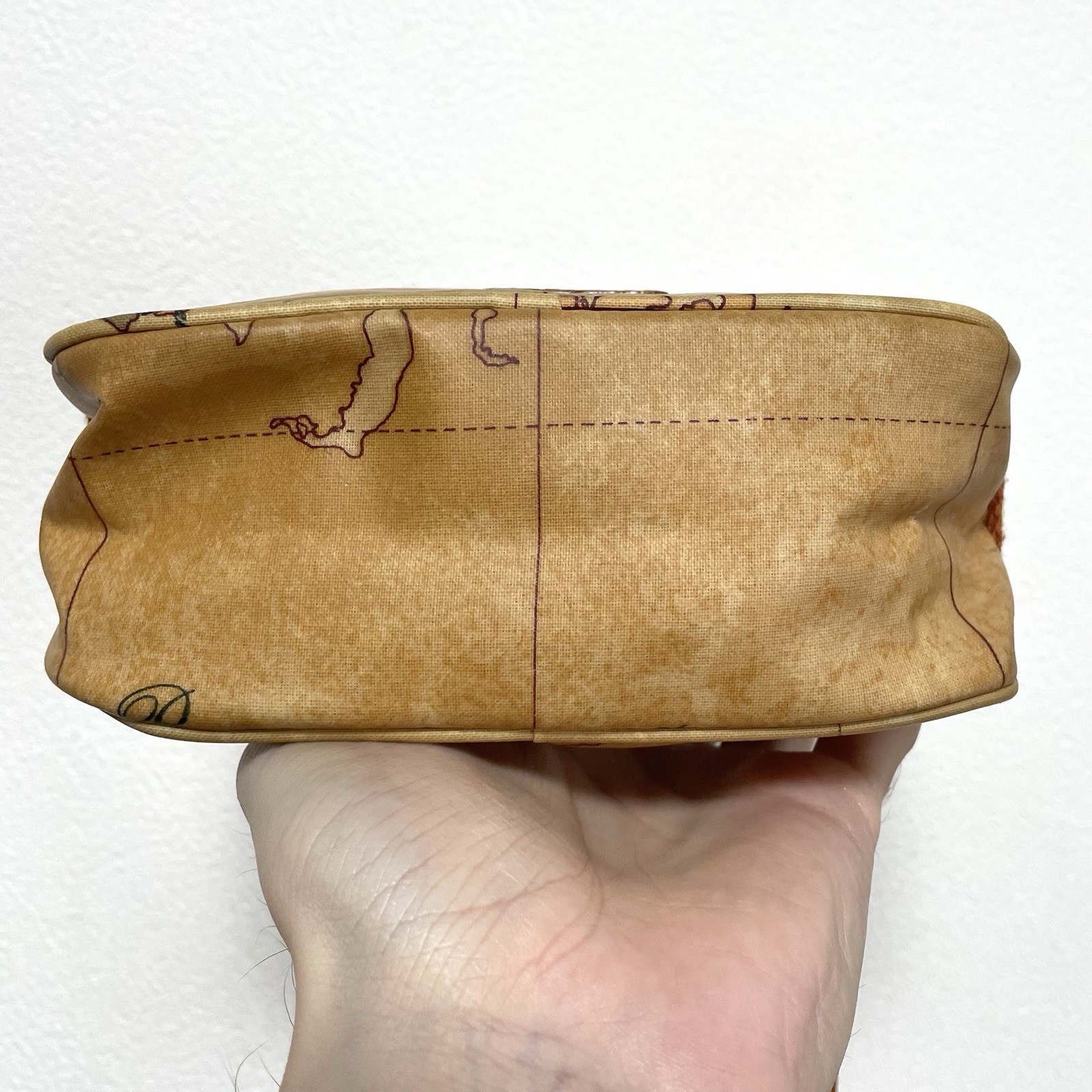 1ª Prima Classe Alviero Martini Mini Shoulder Bag Crossbody Pouch Small Leather
