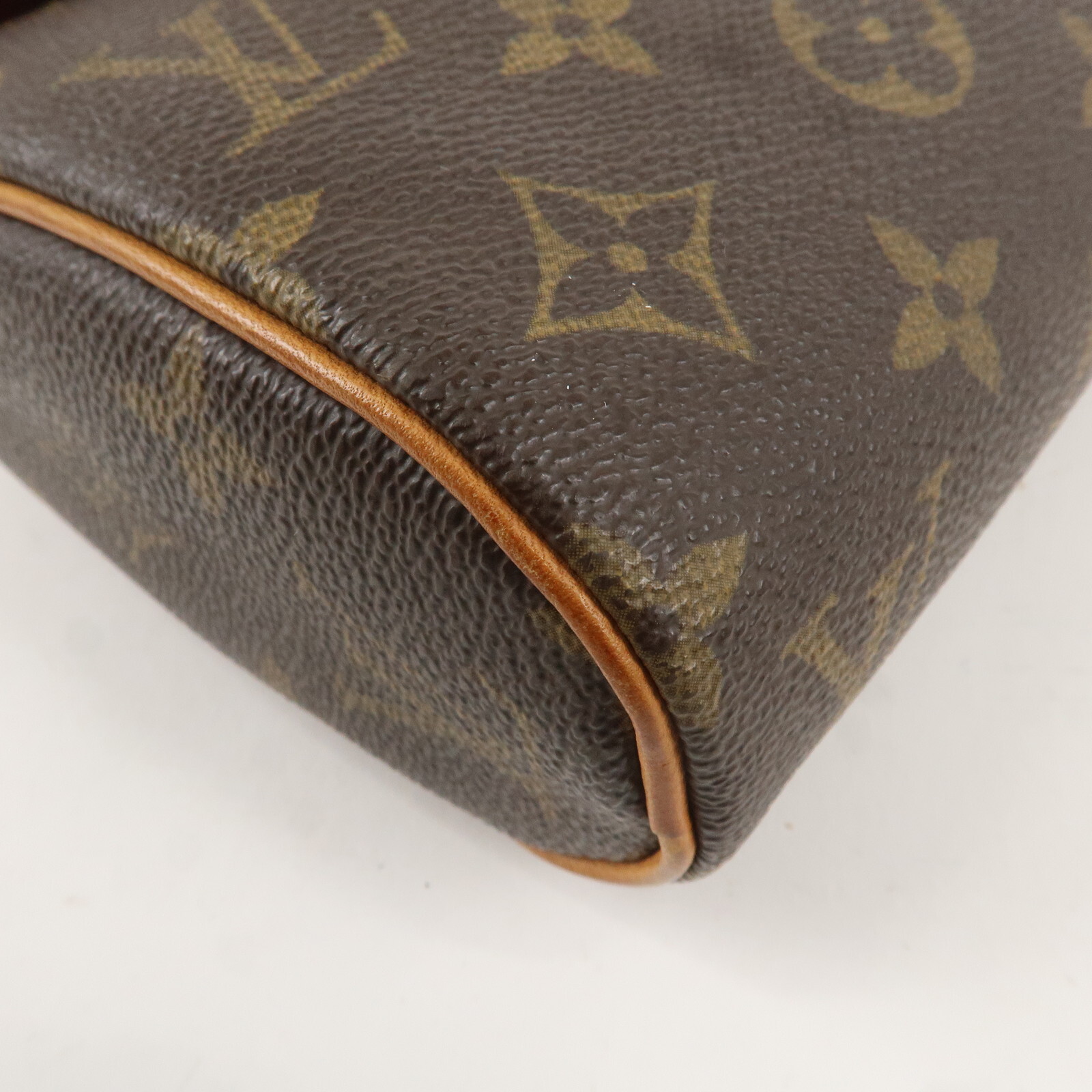 Louis Vuitton Monogram Sonatine Hand Bag Brown M51902 Auth Used