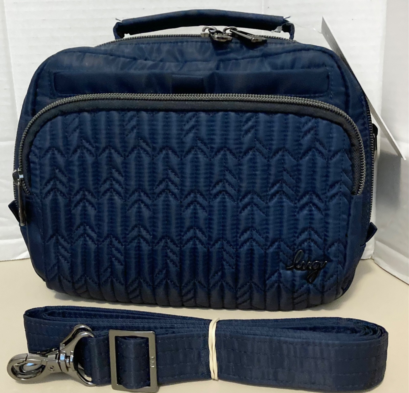 Lug Indigo Blue Navy Mini Ranger Crossbody Bag w/Top Handle – Pre-Owned Ret. $70