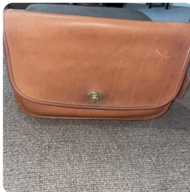Coach Vintage City Bag Turnlock Flap #9790 British Tan Brown W/Hangtag.