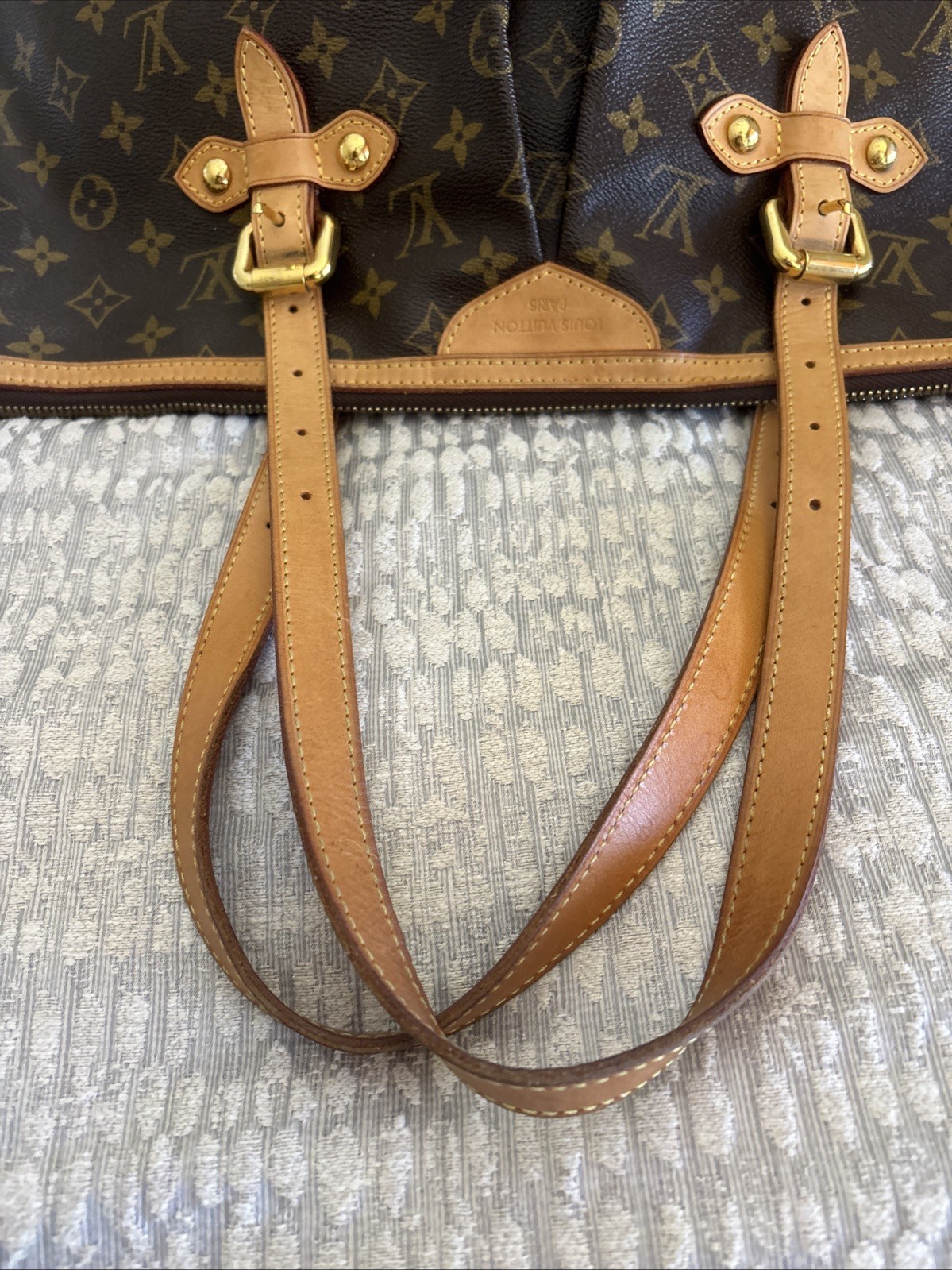 Louis Vuitton Palermo GM Monogram Tote Bag w/ Strap & Dust Bag SD4049 Authentic!