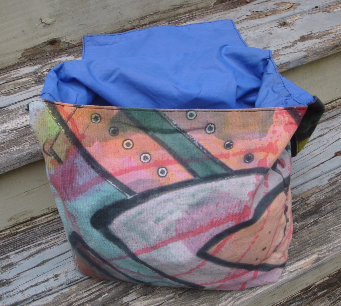 IRO DESIGN Canvas Dropcloth Mosaic Abstract Shoulderbag Boho Museum Hippie Tote