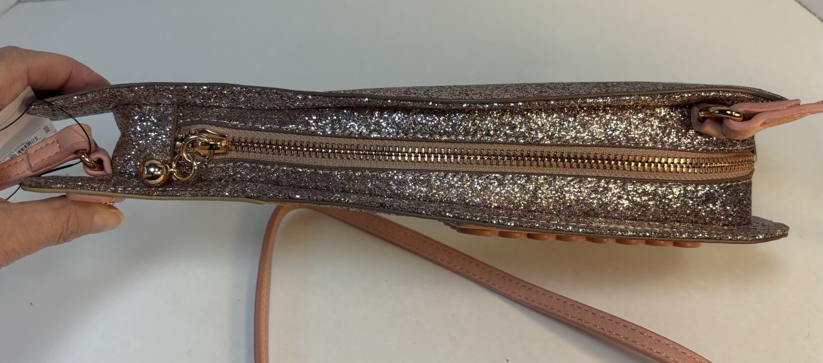 Wine Champagne Bottle Rosé Crossbody Bag Purse Bridal Party New Years NWT