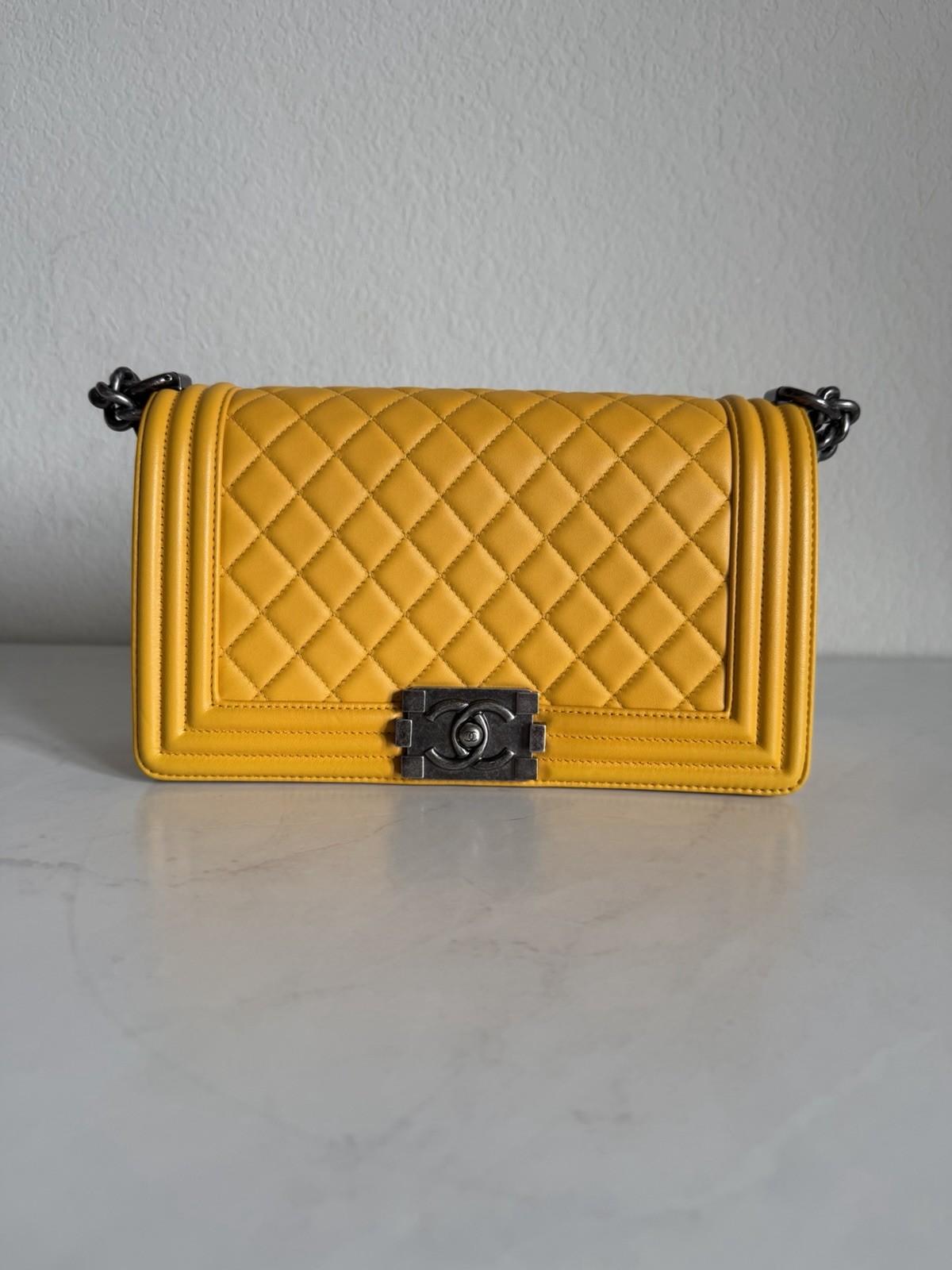 Chanel Le Boy Flap Bag Quilted Calfskin Medium