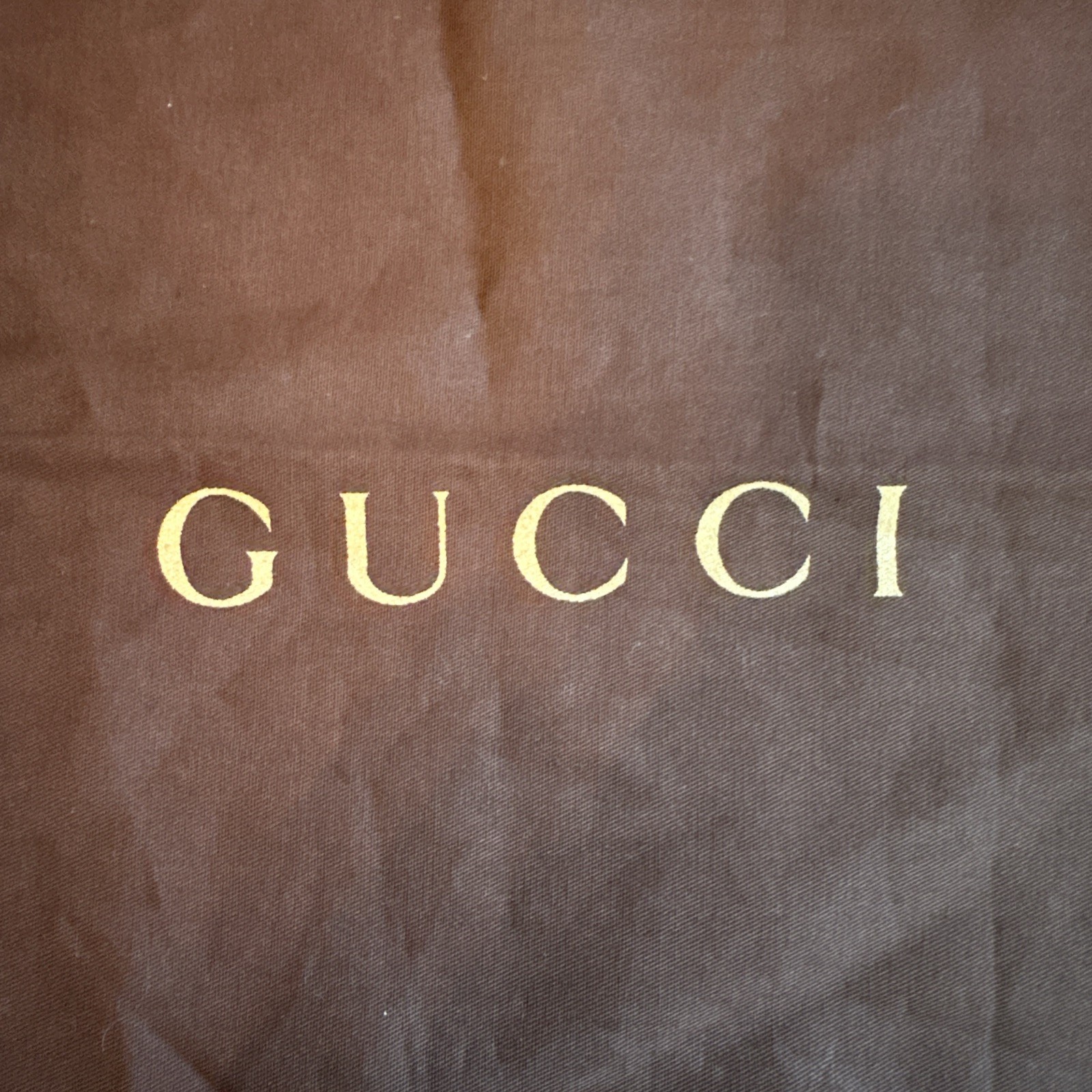 Gucci DustBag Medium Brown 13.5” W X 12” H