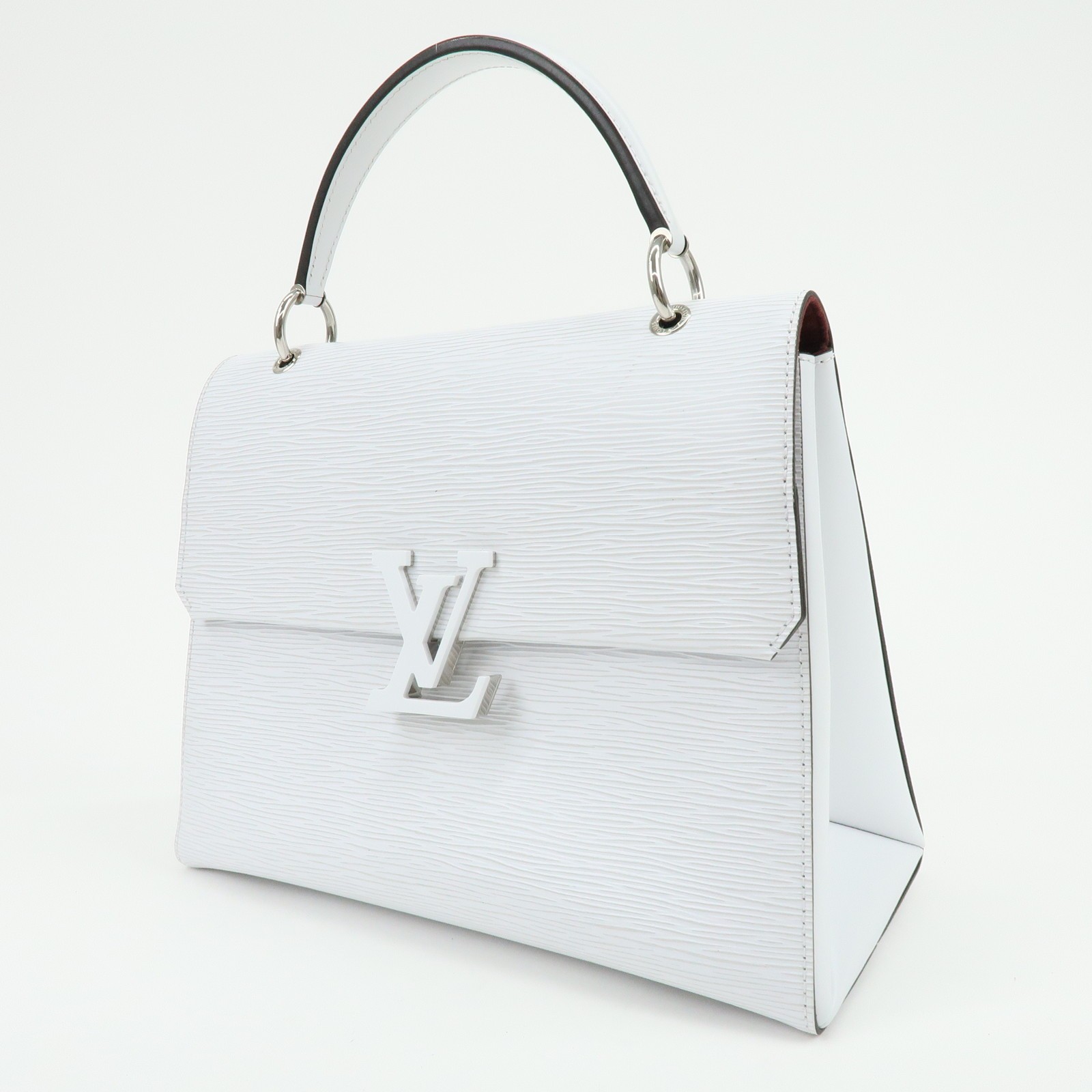 Louis Vuitton Epi Leather Grenelle MM 2Way Hand Bag White M53690 Auth Used F/S