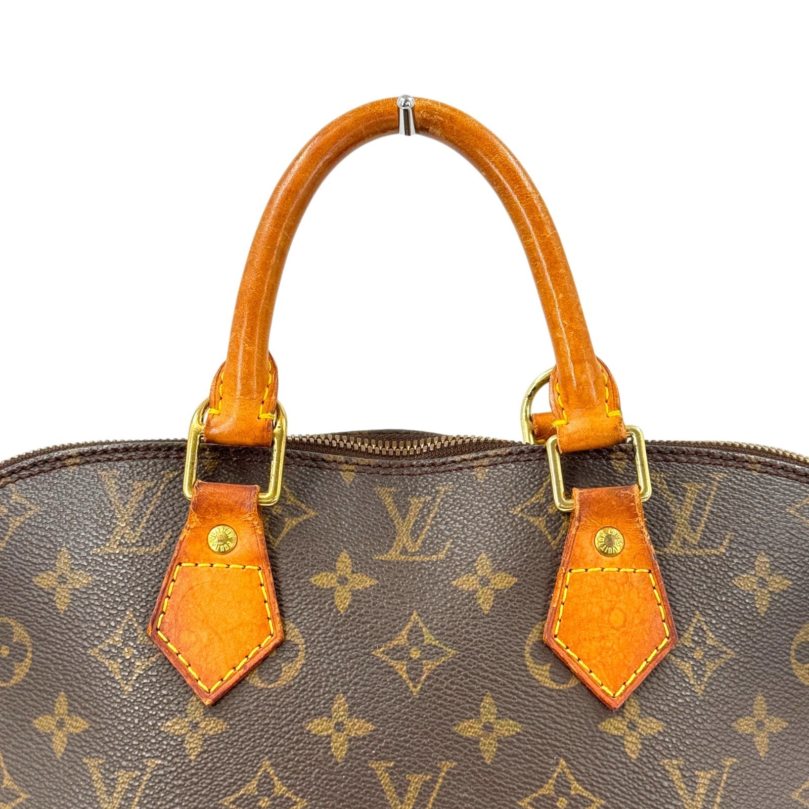 LOUIS VUITTON Alma PM Monogram Canvas Brown Top Handle Women Handbag M51130