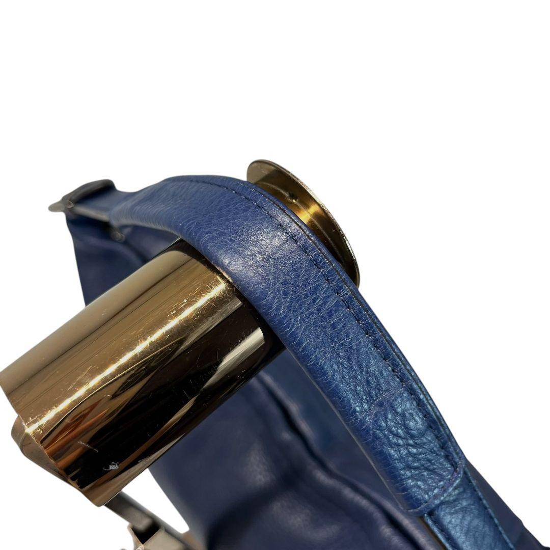 COACH 2way A4 Shoulder Bag Leather Navy
